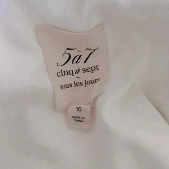 Cinq a Cept white blazer size 10 - Picture 7 of 8